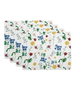 Brand new β Maxwell & Williams Posy 34x26.5cm Set of 4 Gift Boxed Cork Back Placemat π―
