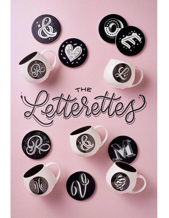 New π Maxwell & Williams The Letterettes Ceramic 10.5cm D Gift Boxed Round Coaster Black β 2 New π Maxwell & Williams The Letterettes Ceramic 10.5cm D Gift Boxed Round Coaster Black β - Image 2