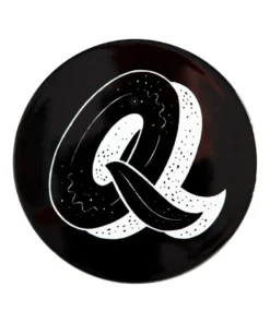 Wholesale ⌛ Maxwell & Williams The Letterettes Ceramic 10.5cm Q Gift Boxed Round Coaster Black ✨