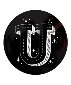 Discount β¨ Maxwell & Williams The Letterettes Ceramic 10.5cm U Gift Boxed Round Coaster Black π