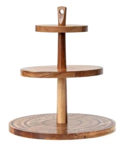 Best Pirce ๐ฅฐ Salt&Pepper Fromage 3 Tier Serving Stand Natural ๐