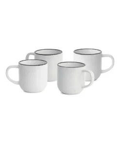 Brand new β Salt&Pepper Hana Set of 4 350ml Bistro Mug White β€οΈ