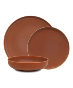 Cheap ๐งจ Salt&Pepper Hue 12 Piece Dinner Set Rust ๐