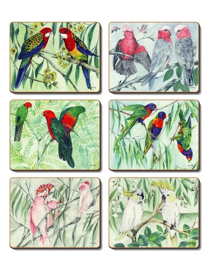 Cheapest β Cinnamon Australian Parrots Set of 6 Coasters π― 1 Cheapest β Cinnamon Australian Parrots Set of 6 Coasters π―