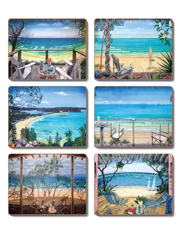 Flash Sale π Cinnamon Coastal Verandahs Set of 6 Coasters π 1 Flash Sale π Cinnamon Coastal Verandahs Set of 6 Coasters π