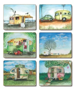Best reviews of ⌛ Cinnamon Vintage Caravan set of 6 Placemats ❤️
