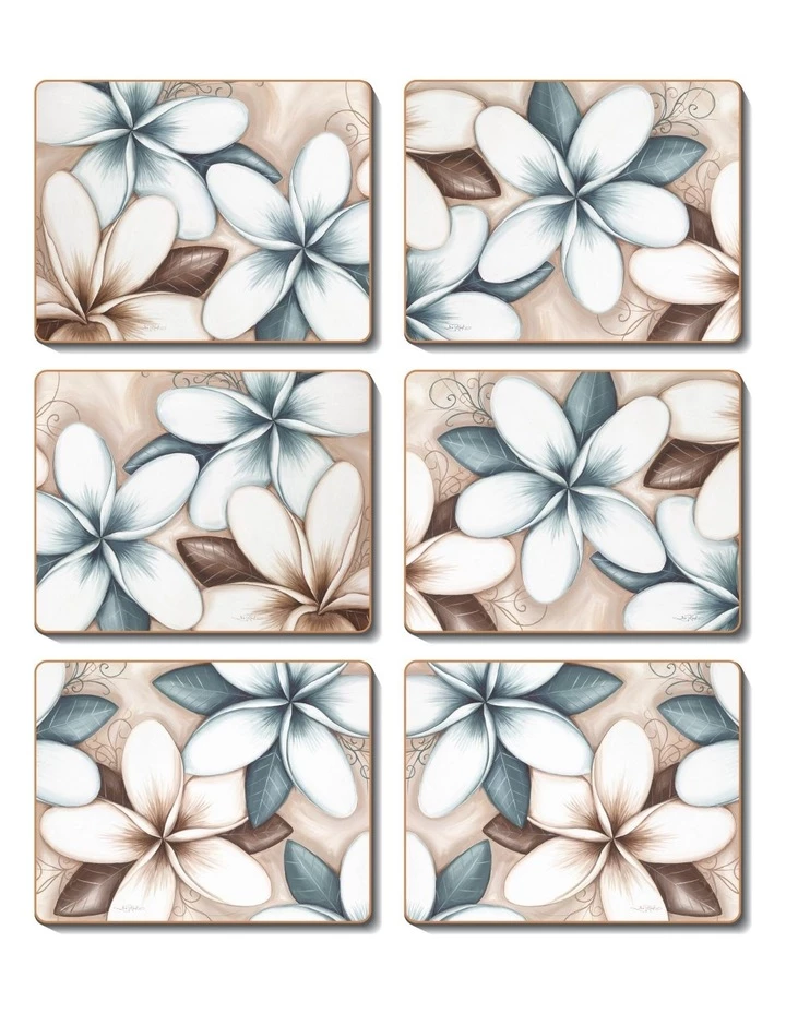 Outlet βοΈ Cinnamon Ocean Frangipani Set of 6 Coasters π₯° 1 Outlet βοΈ Cinnamon Ocean Frangipani Set of 6 Coasters π₯°