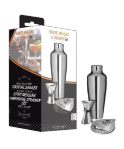 Best Pirce ✔️ Uber Bar Tools Shake Measure & Strain Pack Chrome ✨