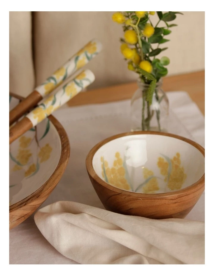 Outlet ❤️ Australian House & Garden Summer Wattle Small Bowl 🎁 2 Outlet ❤️ Australian House & Garden Summer Wattle Small Bowl 🎁 - Image 2