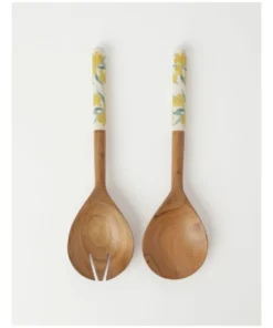 Best Pirce ⌛ Australian House & Garden Summer Wattle Salad Server Set 2 💯