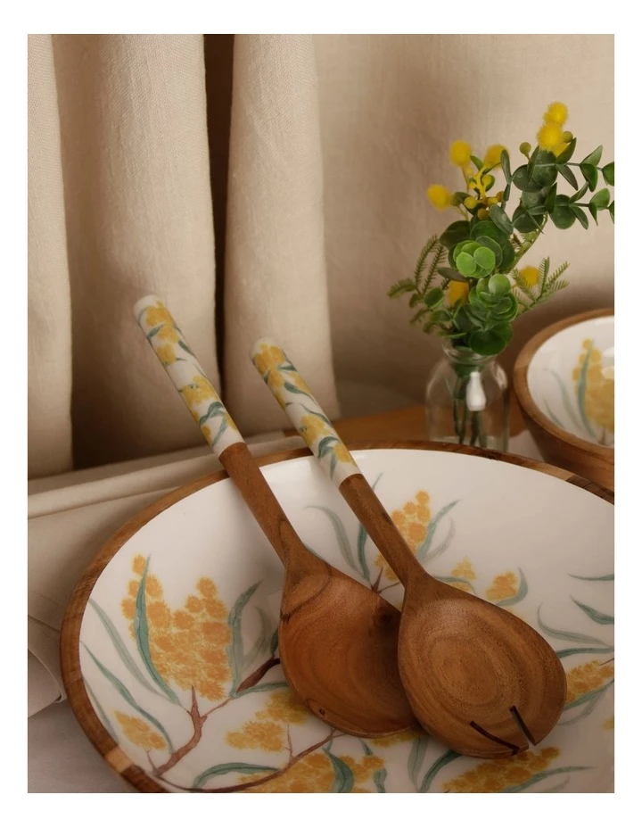 Best Pirce β Australian House & Garden Summer Wattle Salad Server Set 2 π― 2 Best Pirce β Australian House & Garden Summer Wattle Salad Server Set 2 π― - Image 2