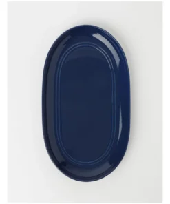 Best Pirce โจ Heritage Avenue Oval Platter Indigo โค๏ธ