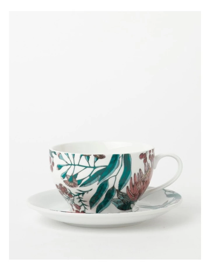 Promo ⌛ Heritage Australian Floral Tea Cup & Saucer Small Floral Print 👏 1 Promo ⌛ Heritage Australian Floral Tea Cup & Saucer Small Floral Print 👏