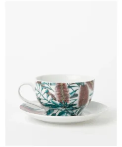 Discount 😍 Heritage Australian Large Floral Teacup & Saucer Multi ⌛