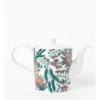 Wholesale 🔔 Heritage Australian Floral Teapot with Strainer White 👏