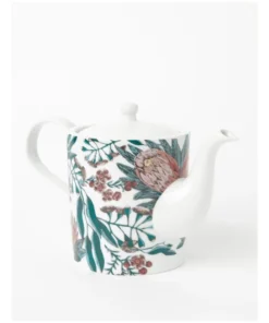 Wholesale 🔔 Heritage Australian Floral Teapot with Strainer White 👏 -Dining Sales Store 826734790 3 720x928