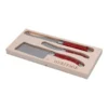 Best reviews of 💯 Heritage Laguiole Sophistique 3 Pce Cheese Knife Set - Red 😀