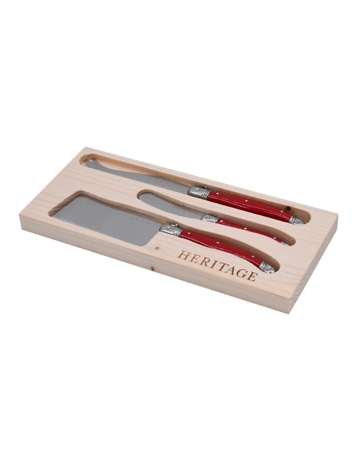 Best reviews of π― Heritage Laguiole Sophistique 3 Pce Cheese Knife Set - Red π 1 Best reviews of π― Heritage Laguiole Sophistique 3 Pce Cheese Knife Set - Red π