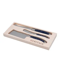 Best reviews of ❤️ Heritage Laguiole Sophistique 3 Pce Cheese Knife Set - Blue ✨