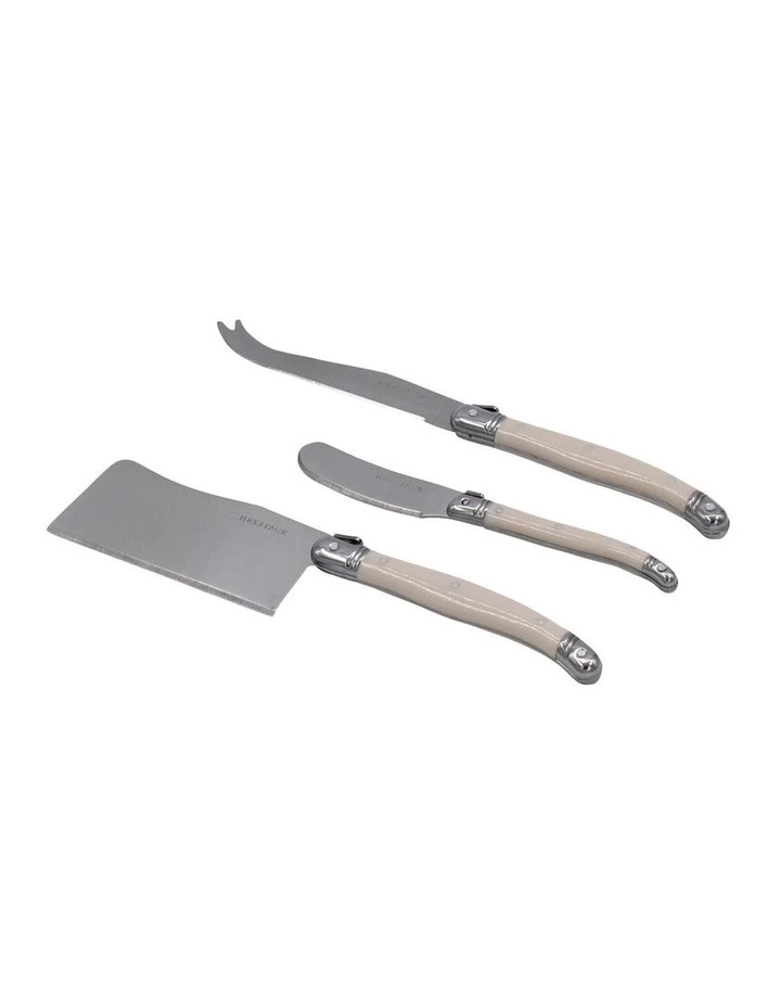 Best reviews of π Heritage Laguiole Sophistique 3 Pce Cheese Knife Set - Ivory π 2 Best reviews of π Heritage Laguiole Sophistique 3 Pce Cheese Knife Set - Ivory π - Image 2