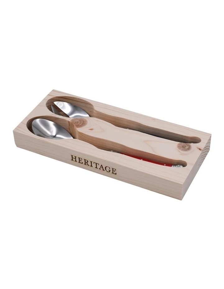Coupon 🛒 Heritage Laguiole Sophistique 2 pce Salad Server Set - Multi Color ⌛ 2 Coupon 🛒 Heritage Laguiole Sophistique 2 pce Salad Server Set - Multi Color ⌛ - Image 2
