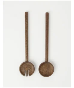Wholesale ✨ Heritage Walnut Look Set of 2 Salad Servers 🤩 -Dining Sales Store 826996510 1 720x928