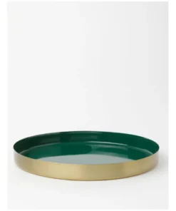 New โ Heritage Heirloom Aura Round Serving Tray Green โ๏ธ