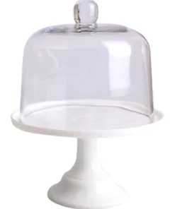 Best deal ✨ Heritage Blanche Cake Dome And Stand 19.5x26cm 🌟