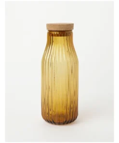 New 🎉 Vue Palma Carafe With Cork Lid Orange 1.1 Litre 😍