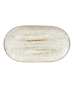 Coupon 🤩 Robert Gordon Christmas Collection Oval Tray - White With Black Speckle ⌛