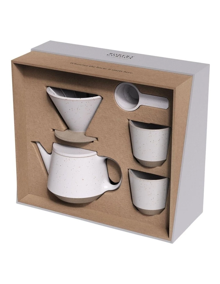 Promo ⌛ Robert Gordon Ritual Collection Coffee Set - Speckled White with raw speckled clay ⌛ 3 Promo ⌛ Robert Gordon Ritual Collection Coffee Set - Speckled White with raw speckled clay ⌛ - Image 3