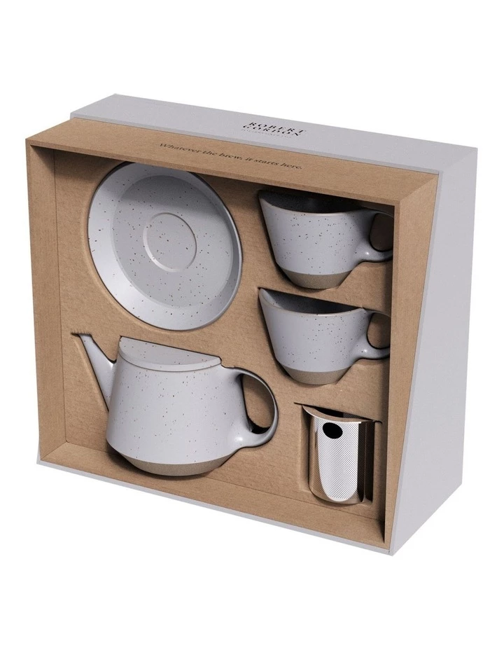 Deals ❤️ Robert Gordon Ritual Collection Tea Set - Matt Grey Blue with raw speckled clay 🌟 3 Deals ❤️ Robert Gordon Ritual Collection Tea Set - Matt Grey Blue with raw speckled clay 🌟 - Image 3