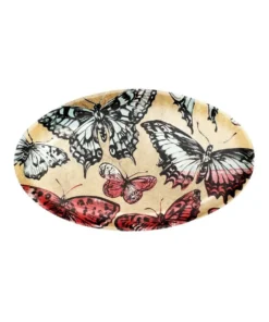 Budget 🤩 Robert Gordon X Bromley Platter Oval - Gold Butterflies 🤩