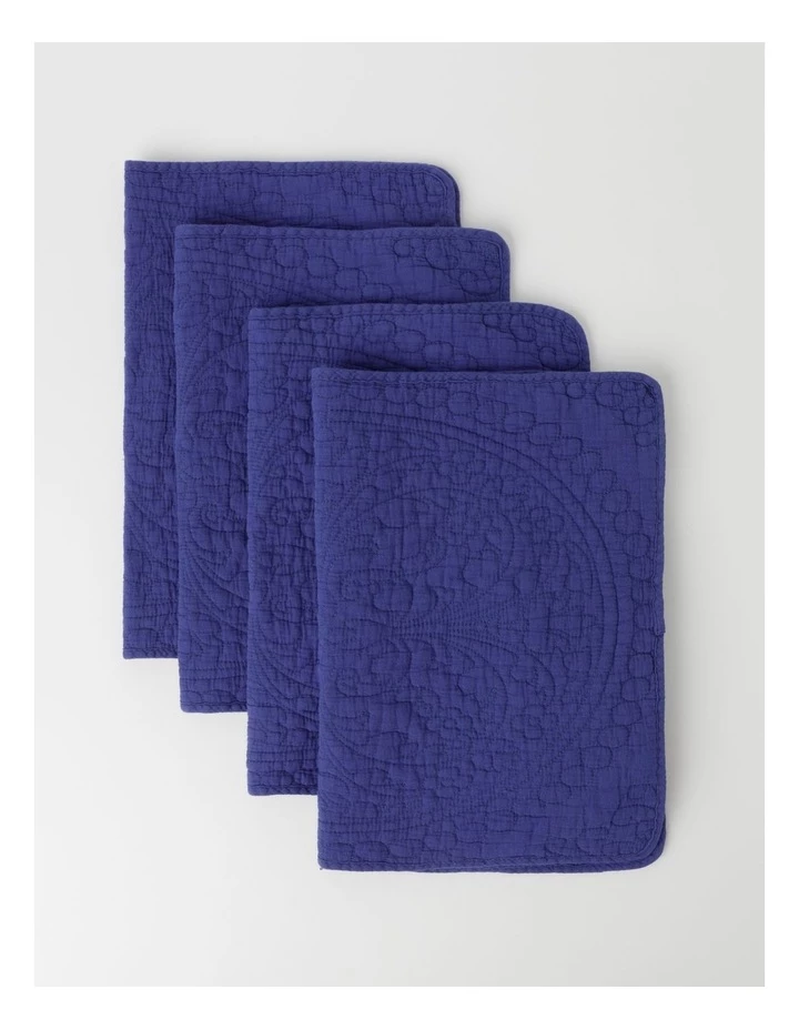 Hot Sale ✨ Heritage Quilted Placemat Pale Blue Set Of 4 ✔️ 1 Hot Sale ✨ Heritage Quilted Placemat Pale Blue Set Of 4 ✔️