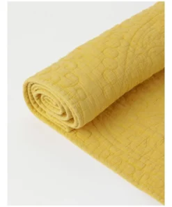 New 🔔 Heritage Quilted Table Runner Lemon ✔️ -Dining Sales Store 830029150 3 720x928