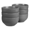Brand new 💯 Cooper & Co Set of 6 13cm Stoneware Bowls In Charcoal ⌛