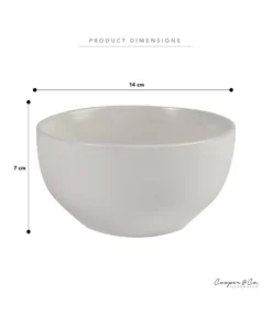 Deals 🎉 Cooper & Co Set of 6 13cm Stoneware Bowls In White 👍 -Dining Sales Store 835329880 4 720x928