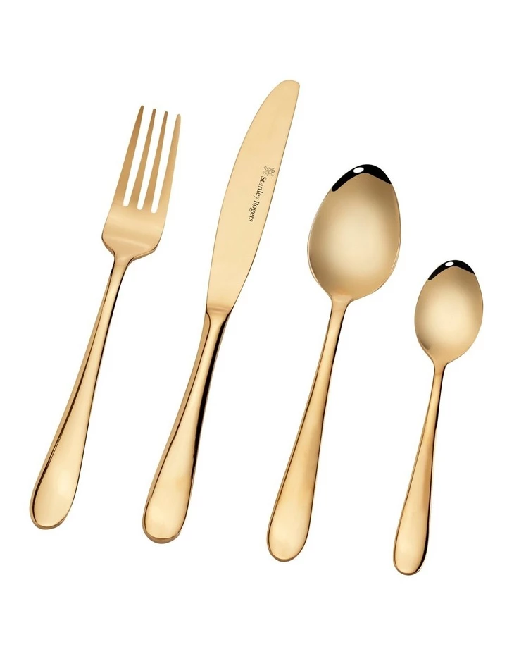 Budget π Stanley Rogers Albany Gold 24 Piece Cutlery Set π 2 Budget π Stanley Rogers Albany Gold 24 Piece Cutlery Set π - Image 2