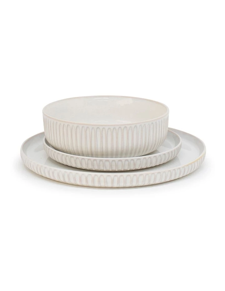 Discount ⌛ Salt&Pepper Amana Dinner Set - 12 Piece - White ❤️ 2 Discount ⌛ Salt&Pepper Amana Dinner Set - 12 Piece - White ❤️ - Image 2