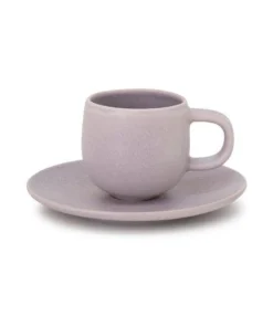 Brand new ❤️ Salt&Pepper Hue Espresso Cup & Saucer - 85ml - Lilac ❤️