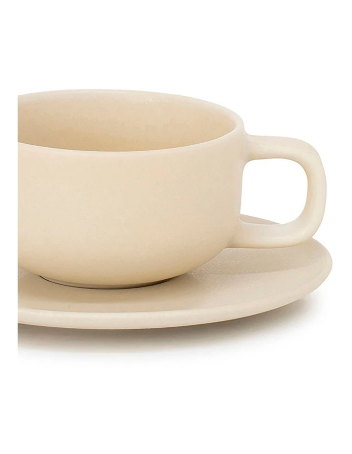 Hot Sale π Salt&Pepper Hue Tea Cup & Saucer - 200ml - Butter β 2 Hot Sale π Salt&Pepper Hue Tea Cup & Saucer - 200ml - Butter β - Image 2