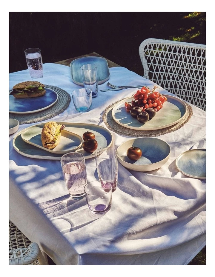 Outlet ⌛ Salt&Pepper Kanoko Rectangle Platter - 40cm - Blue 😍 3 Outlet ⌛ Salt&Pepper Kanoko Rectangle Platter - 40cm - Blue 😍 - Image 3