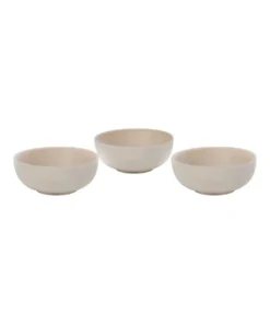 Promo ๐คฉ Salt&Pepper Kanoko Bowl - 10cm - Set of 3 - Pink ๐