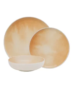 Hot Sale ❤️ Salt&Pepper Kanoko Dinner Set - 12 Piece - Caramel ❤️