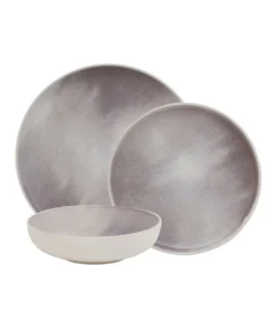 Deals ✔️ Salt&Pepper Kanoko Dinner Set - 12 Piece - Lilac ✔️