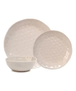 Promo ๐ Salt&Pepper Napier Dinner Set - 12 Piece - Natural ๐