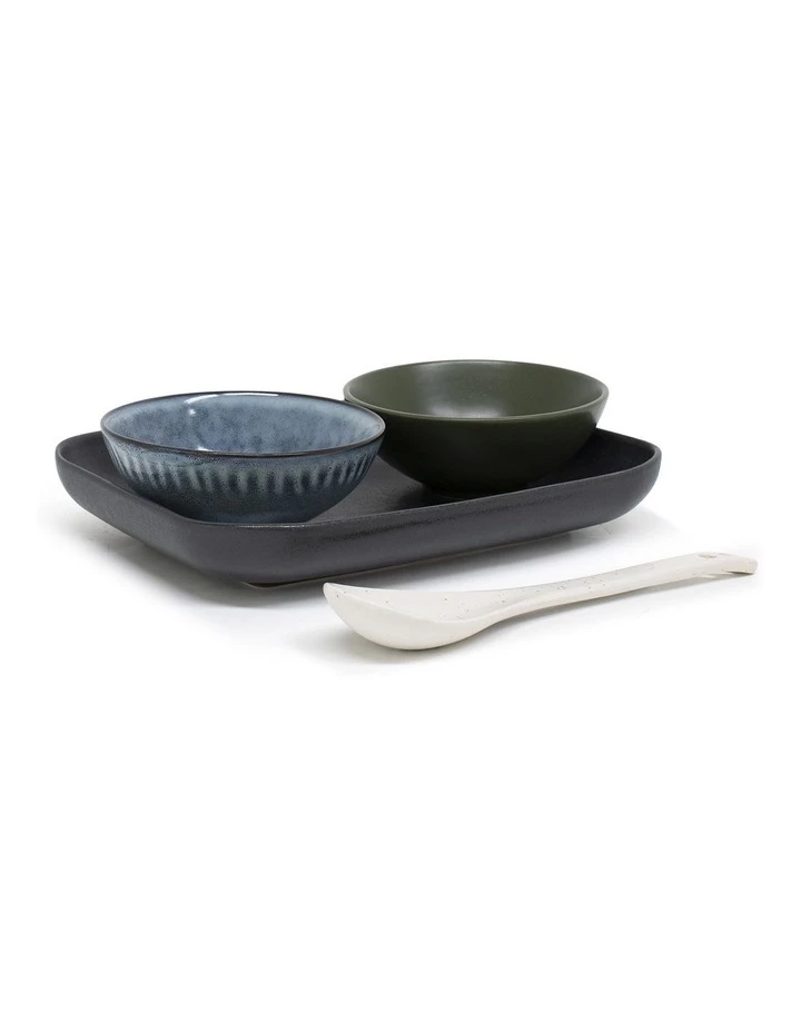 Hot Sale ๐ Salt&Pepper Osaka 4 Piece Set 20cm Dish 2x10cm Bowl And Spoon - Black ๐ฅฐ 2 Hot Sale ๐ Salt&Pepper Osaka 4 Piece Set 20cm Dish 2x10cm Bowl And Spoon - Black ๐ฅฐ - Image 2