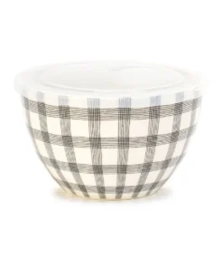 Deals ✔️ Salt&Pepper Lunch2Go 15cm Bowl With Lid Black Gingham ✨