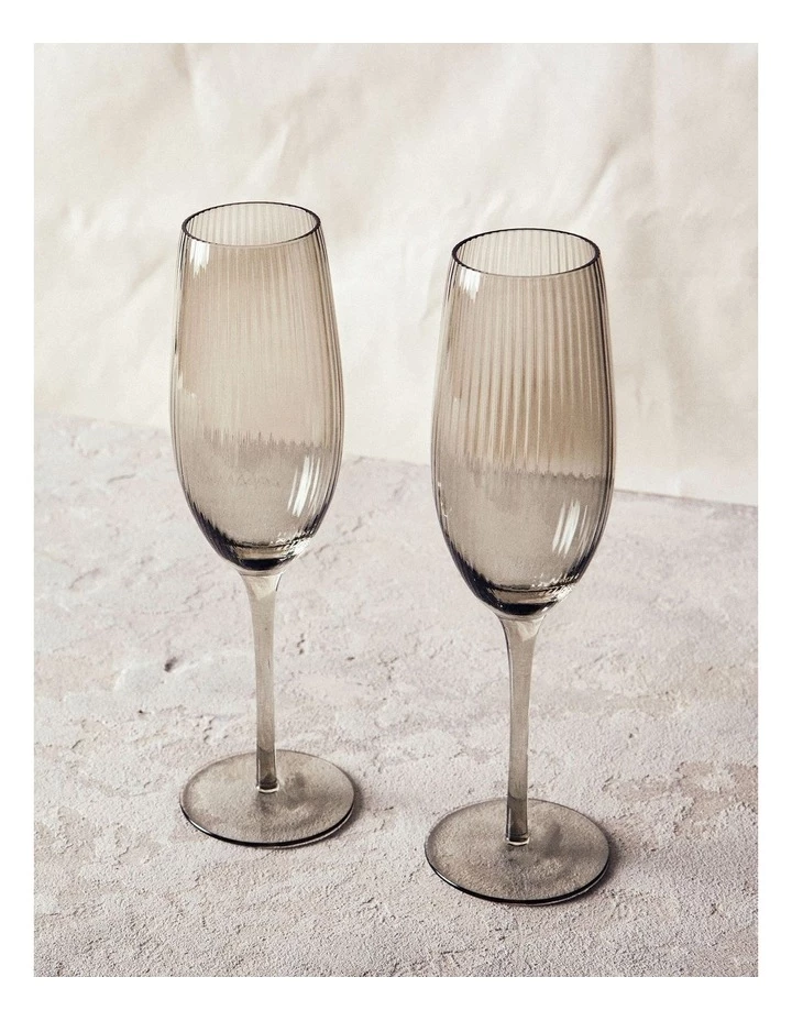 Hot Sale ✨ Salt&Pepper Amana Flute - 280ml - Set of 4 - Grey ✔️ 2 Hot Sale ✨ Salt&Pepper Amana Flute - 280ml - Set of 4 - Grey ✔️ - Image 2