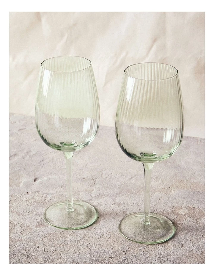 New ⌛ Salt&Pepper Amana Wine Glass - 540ml - Set of 4 - Sage ❤️ 2 New ⌛ Salt&Pepper Amana Wine Glass - 540ml - Set of 4 - Sage ❤️ - Image 2